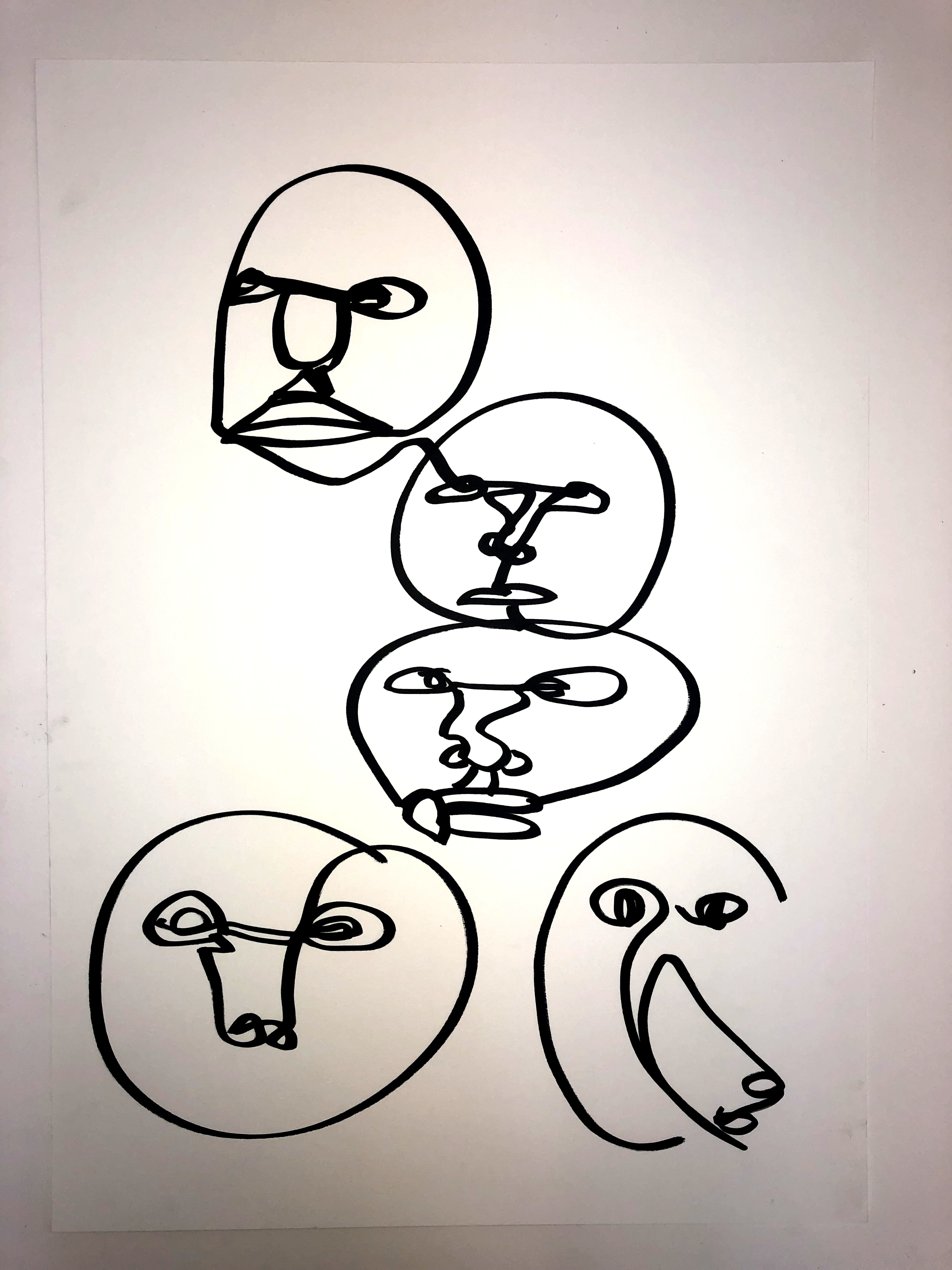 Expressive Line IV — ink on Fabriano paper